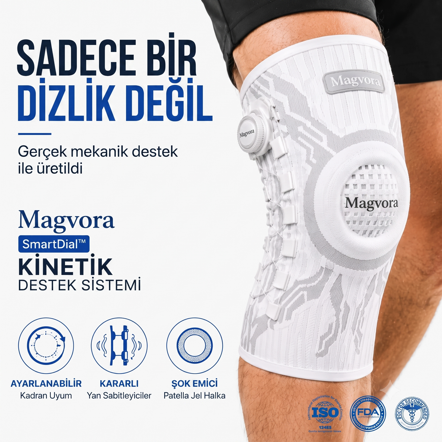 Magvora KineticPro™ Akıllı Destek Dizliği