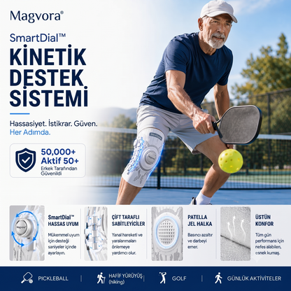 Magvora KineticPro™ Akıllı Destek Dizliği