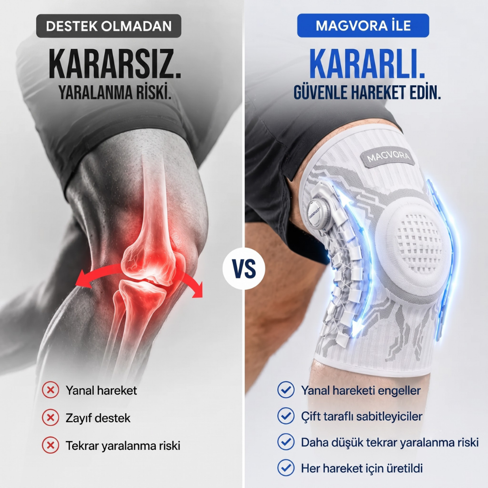 Magvora KineticPro™ Akıllı Destek Dizliği